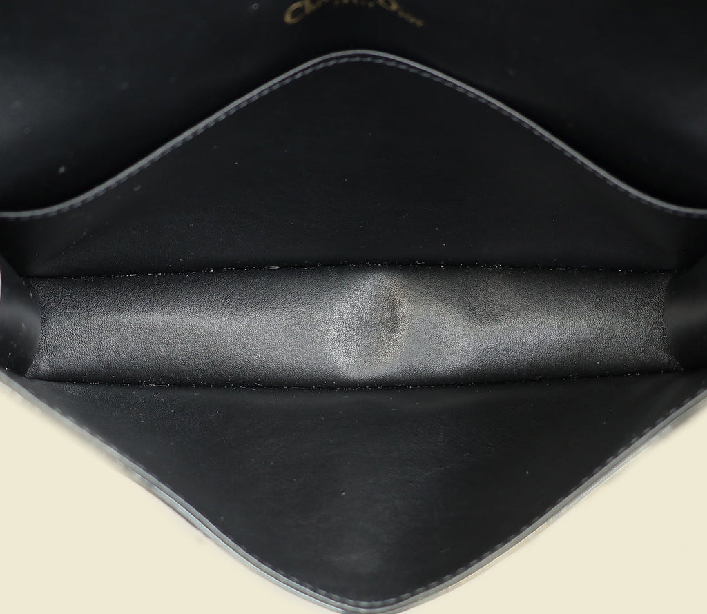Christian Dior Black Lady Dior Chain Pouch