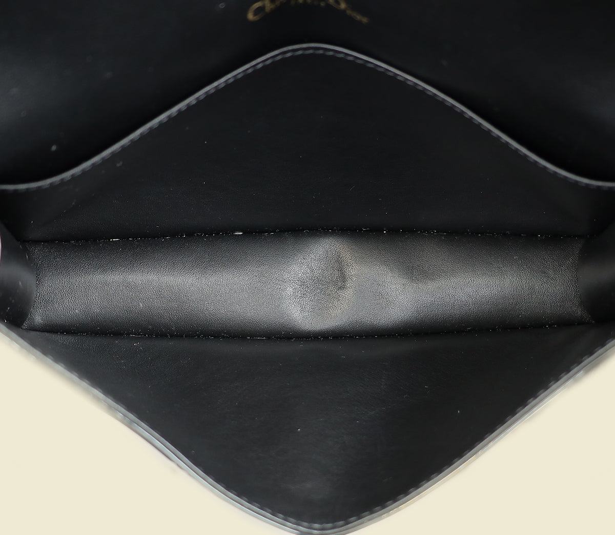Christian Dior Black Lady Dior Chain Pouch