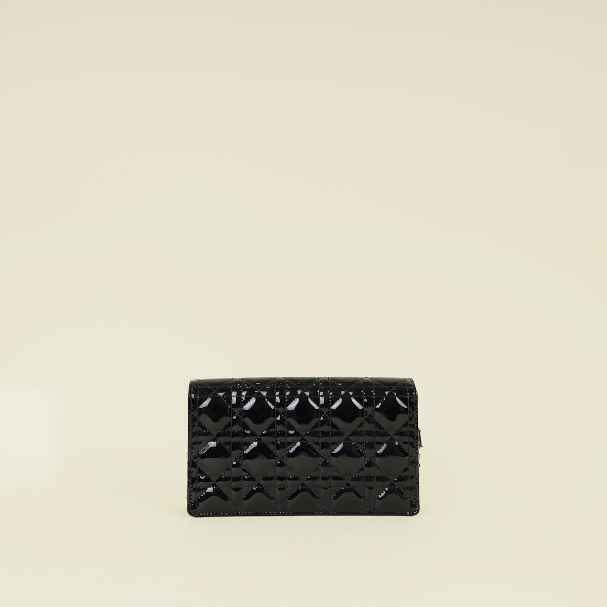 Christian Dior Black Lady Dior Chain Pouch