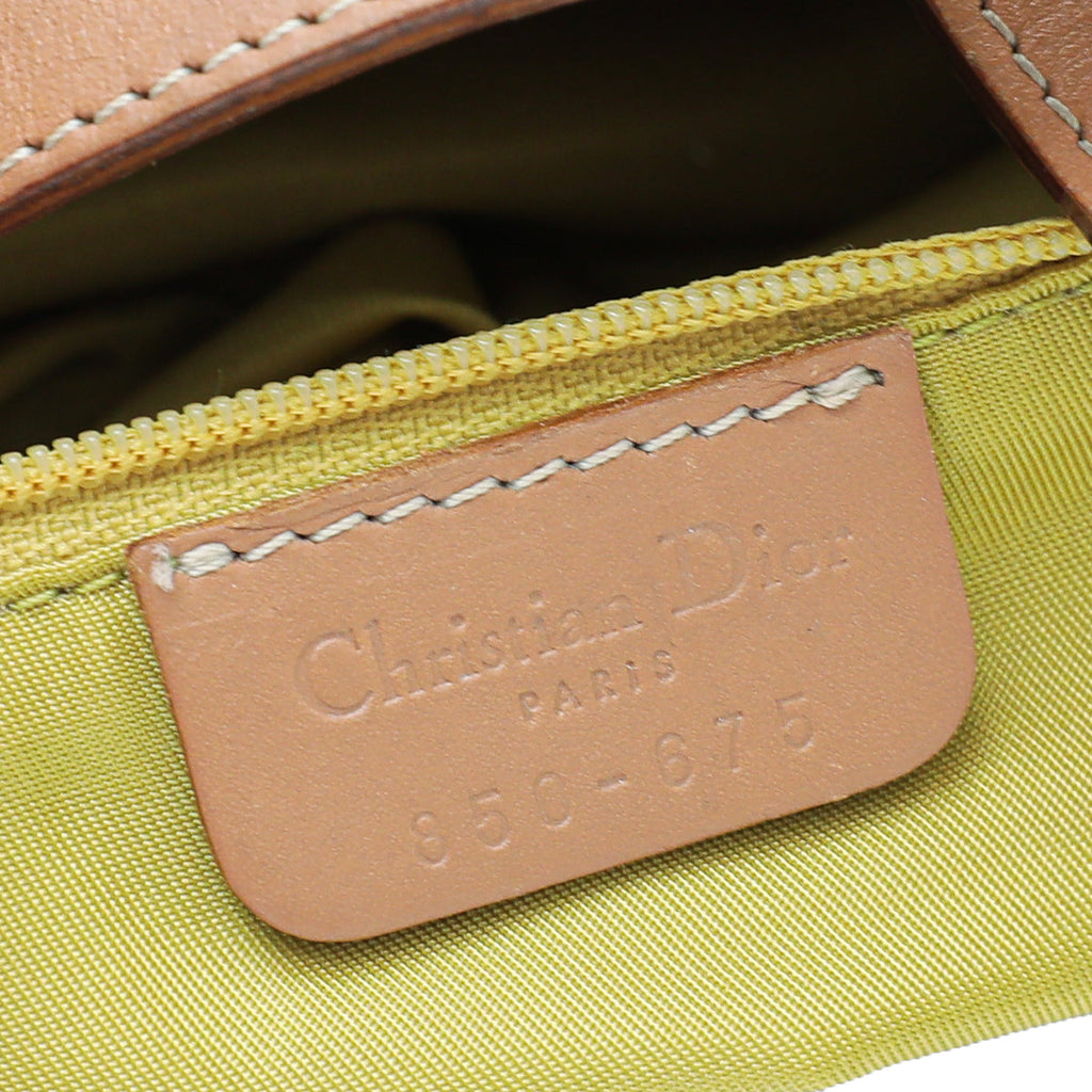 Christian Dior Blue Multicolor Denim "Speedway" Saddle Medium Bag