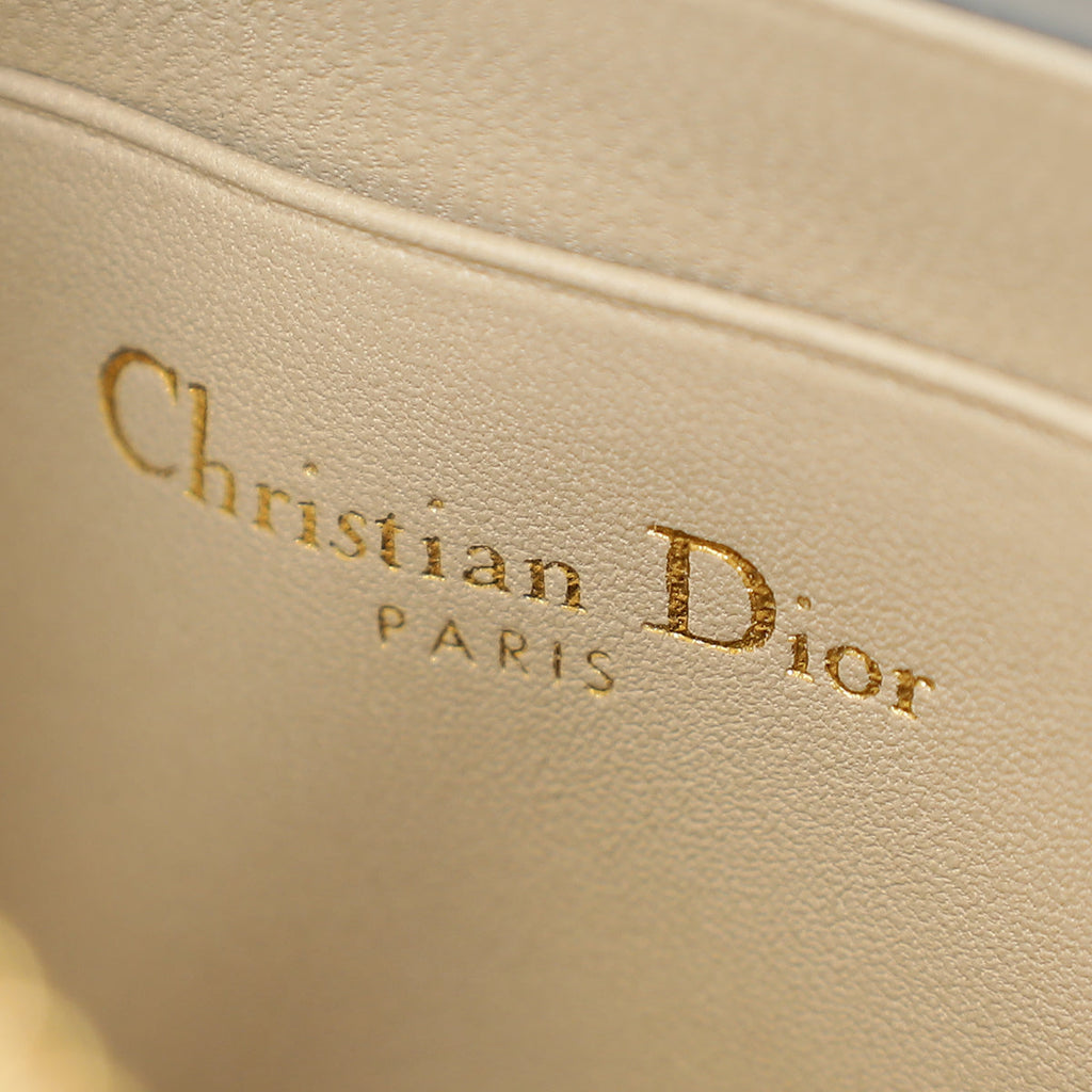 Christian Dior Beige Cannage Caro Multifunctional Pouch