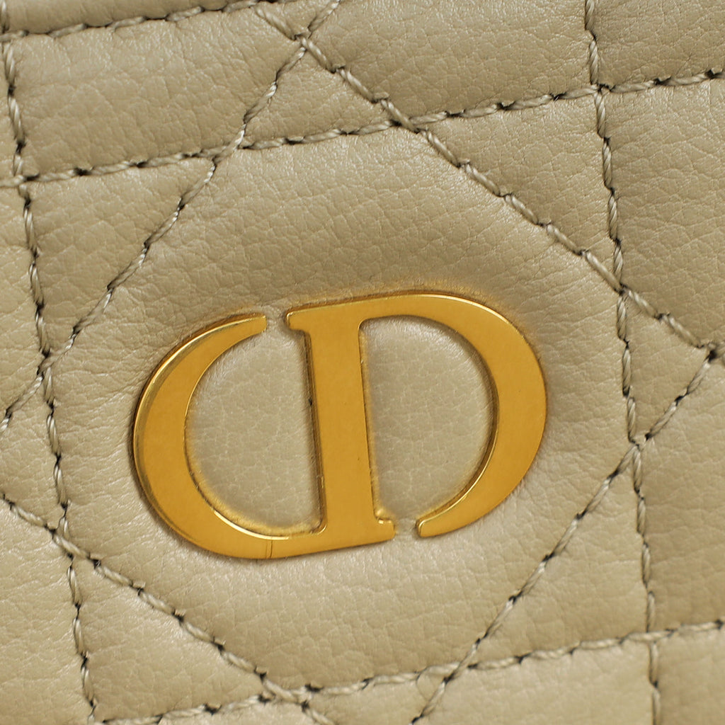 Christian Dior Beige Cannage Caro Multifunctional Pouch