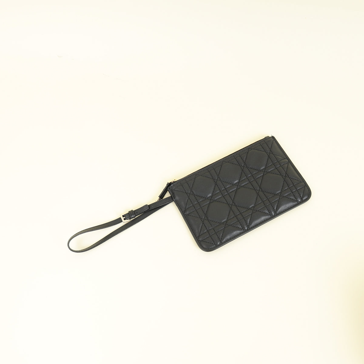 Christian Dior Black Macrocannage Toujours Small Tote Bag