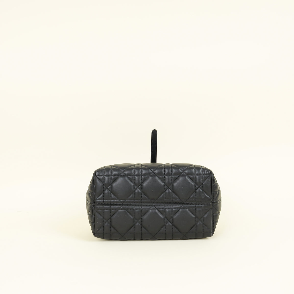 Christian Dior Black Macrocannage Toujours Small Tote Bag
