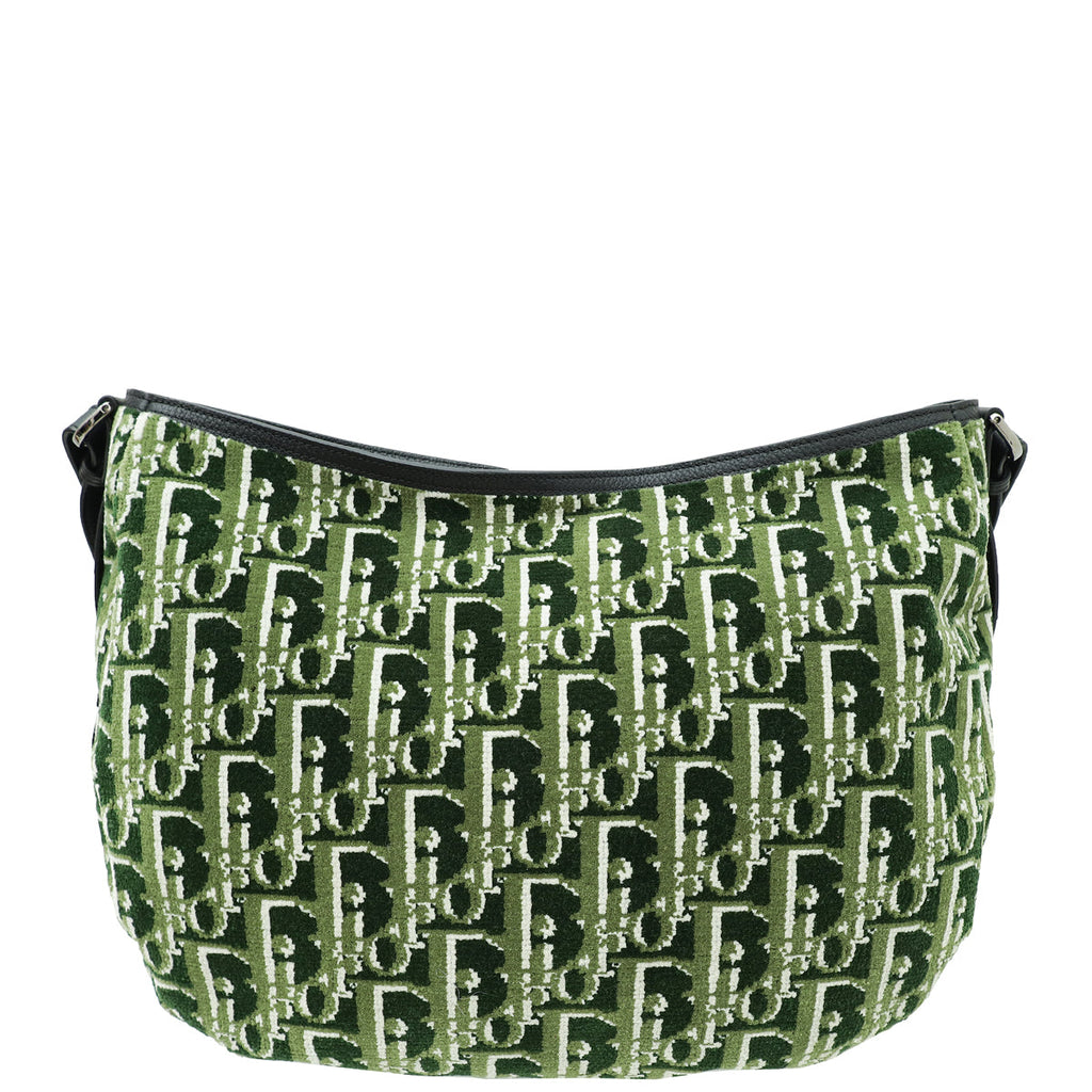 Christian Dior Bicolor Oblique Soft Saddle Bag