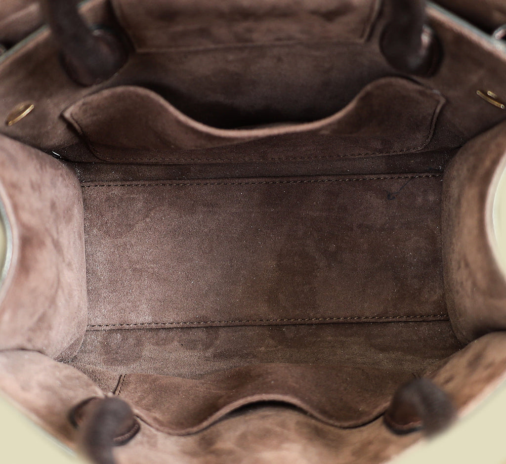 Christian Dior Metallic Brown Diorever Top Handle Mini Bag