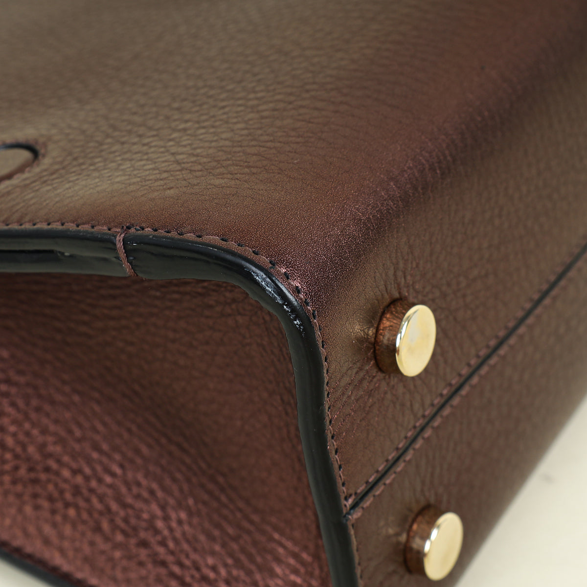 Christian Dior Metallic Brown Diorever Top Handle Mini Bag