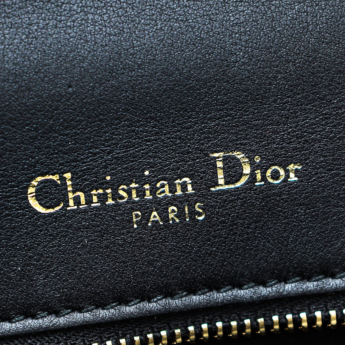 Christian Dior Black Embroidered Diorama Flap Small Bag