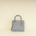 Christian Dior Gray Lady Dior Medium Bag