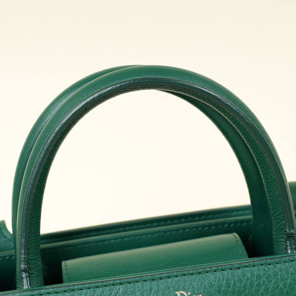 Christian Dior Green Diorever Top Handle Small Bag