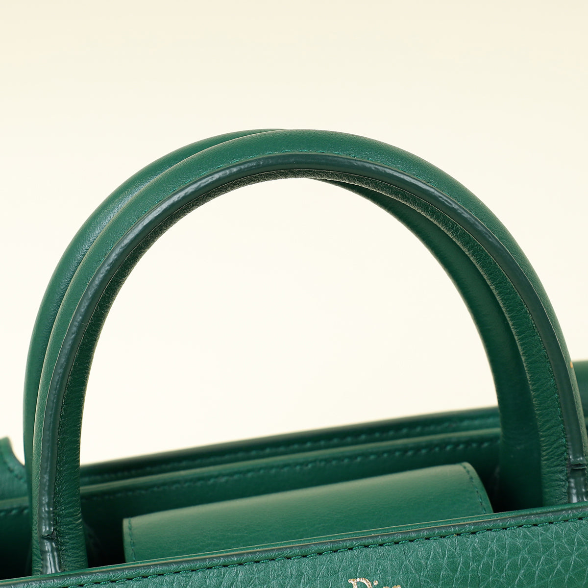 Christian Dior Green Diorever Top Handle Small Bag