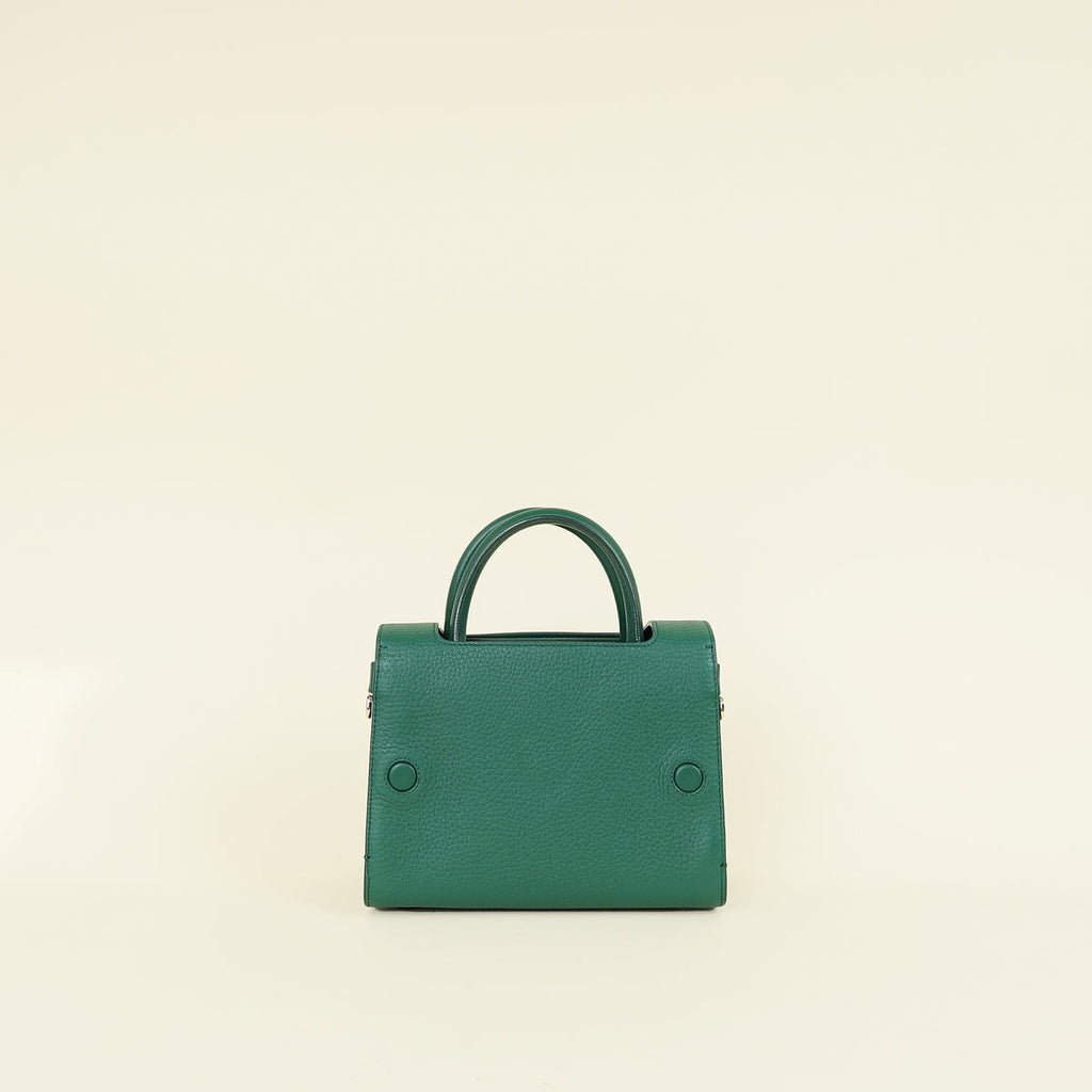 Christian Dior Green Diorever Top Handle Small Bag
