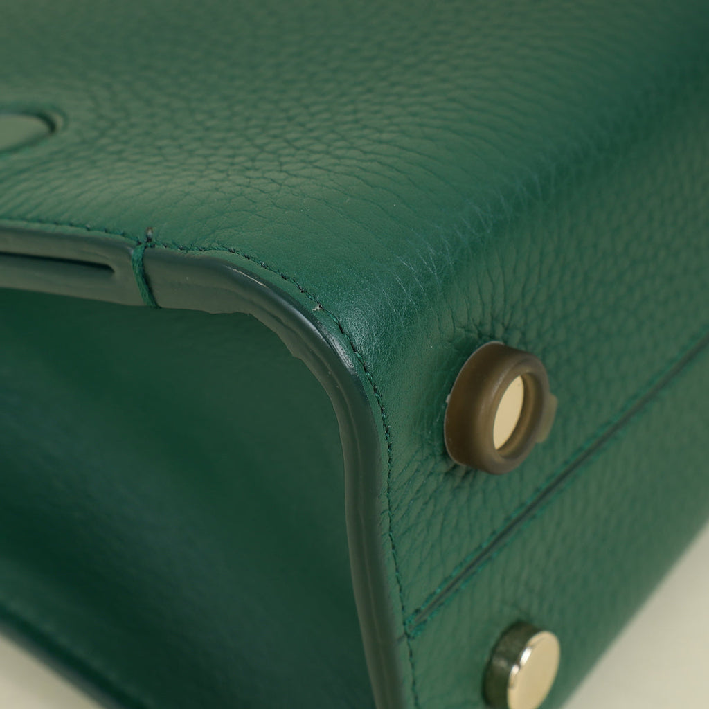Christian Dior Green Diorever Top Handle Small Bag