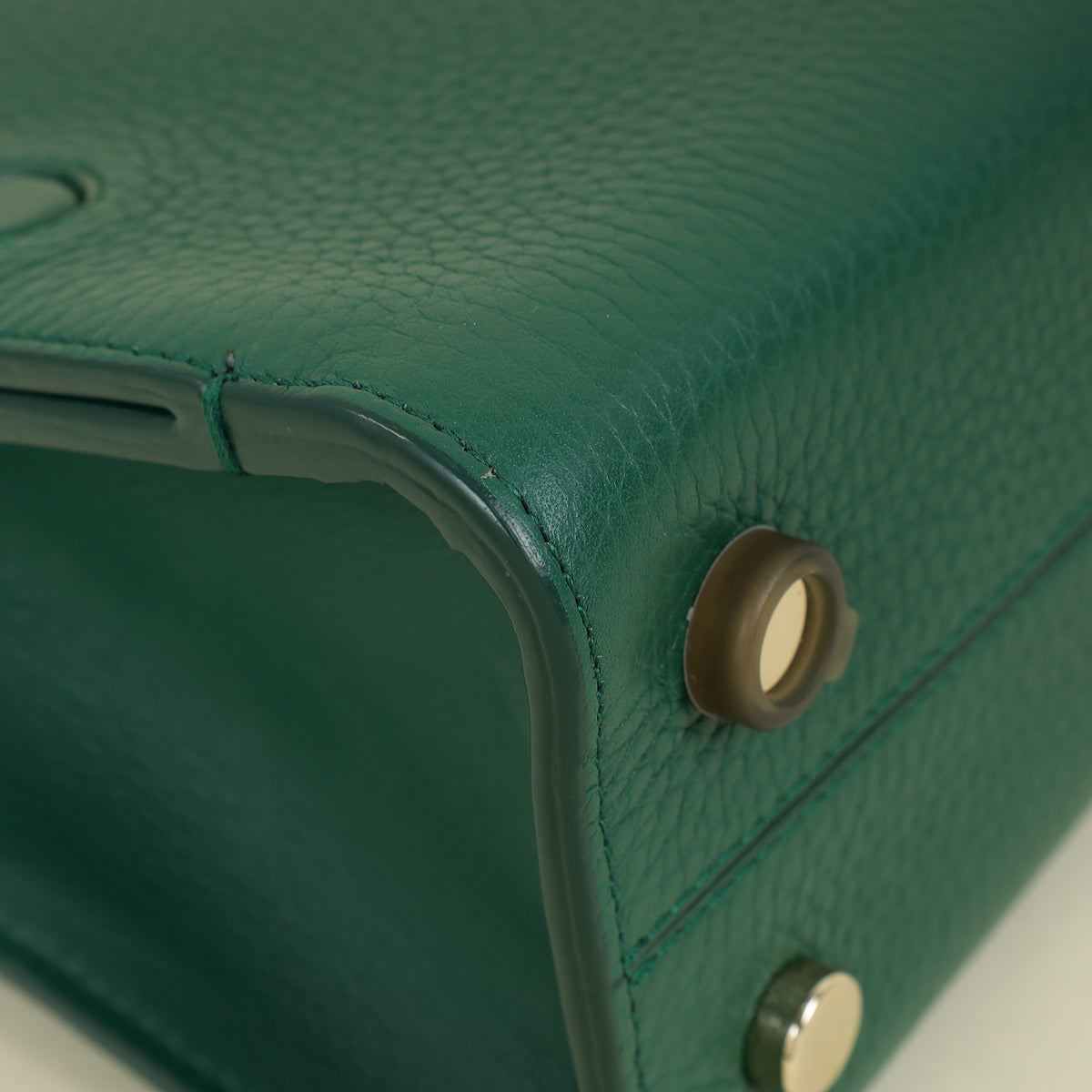 Christian Dior Green Diorever Top Handle Small Bag