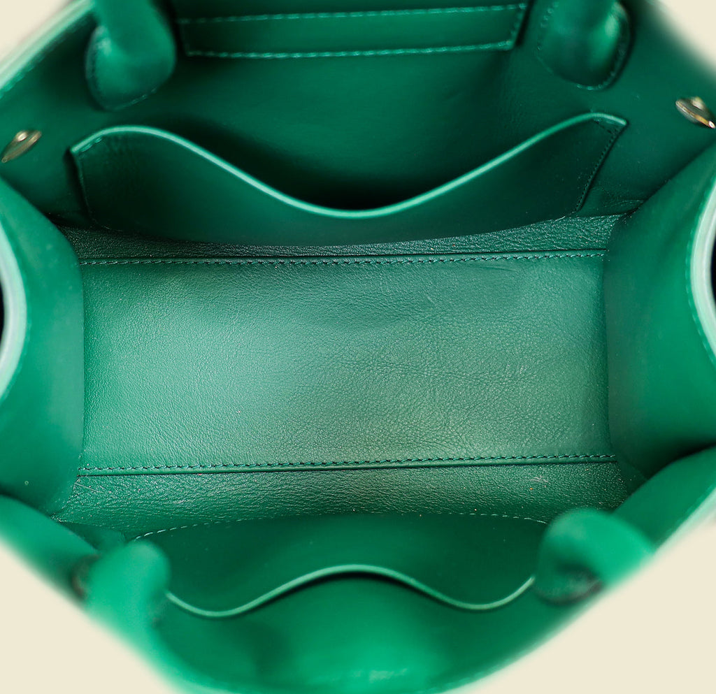 Christian Dior Green Diorever Top Handle Small Bag