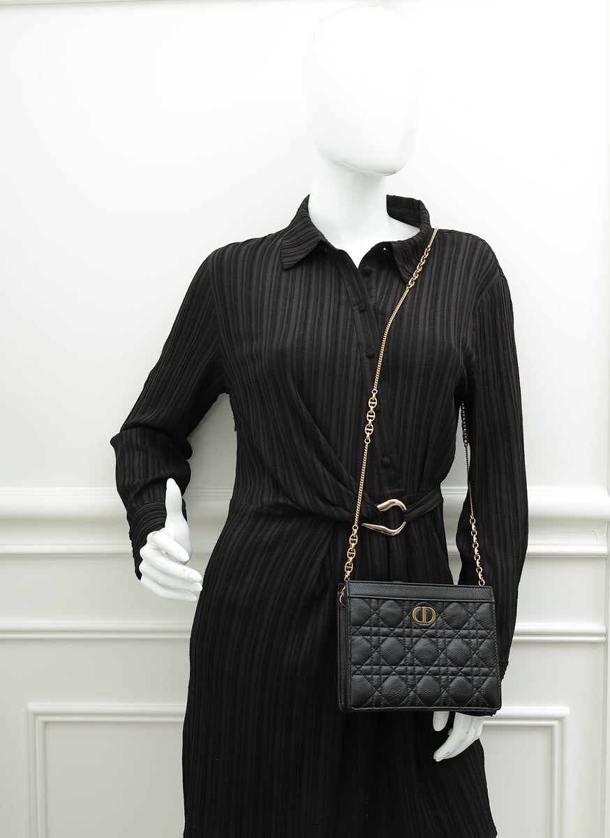 Christian Dior Black Caro Every Dior Pouch