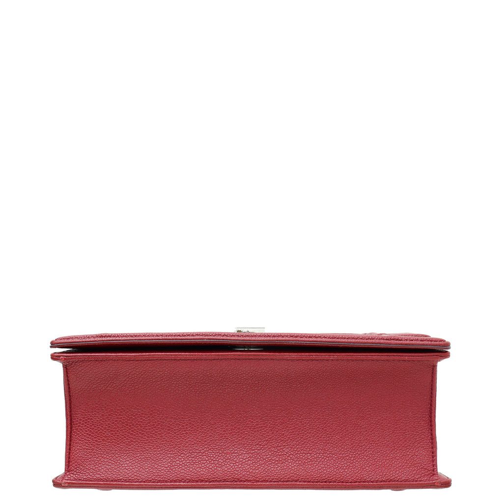 Christian Dior Dark Fuchsia Diorama Flap Medium Bag