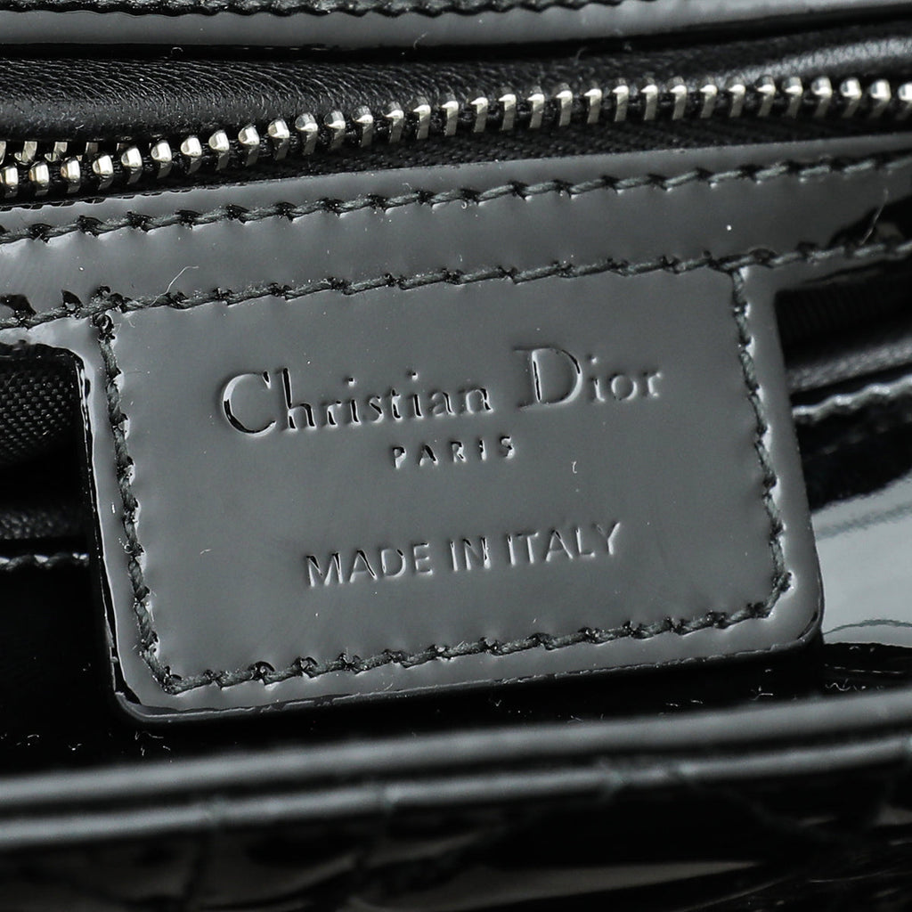 Christian Dior Black Lady Dior Medium Bag