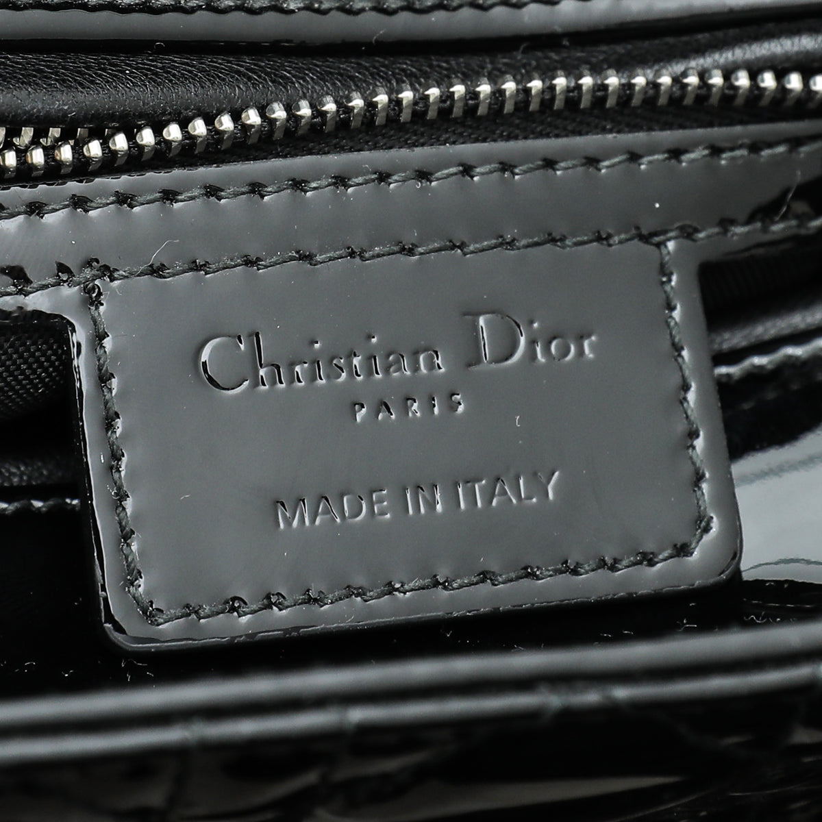 Christian Dior Black Lady Dior Medium Bag