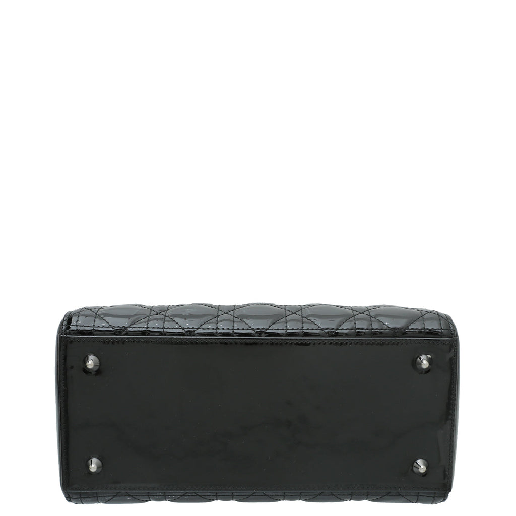 Christian Dior Black Lady Dior Medium Bag