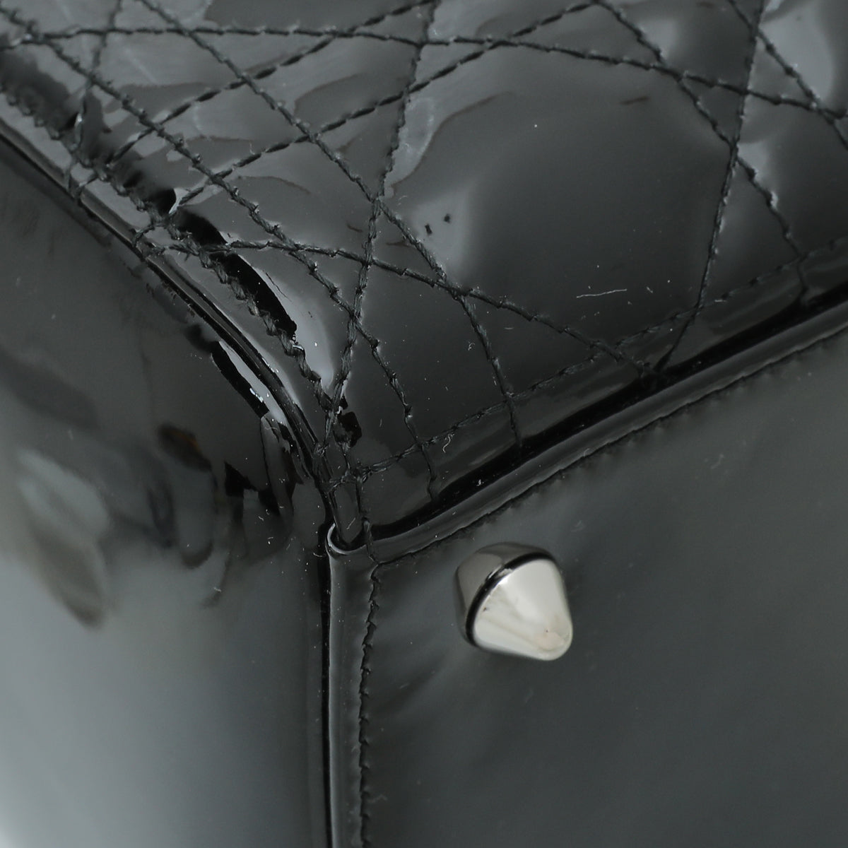 Christian Dior Black Lady Dior Medium Bag