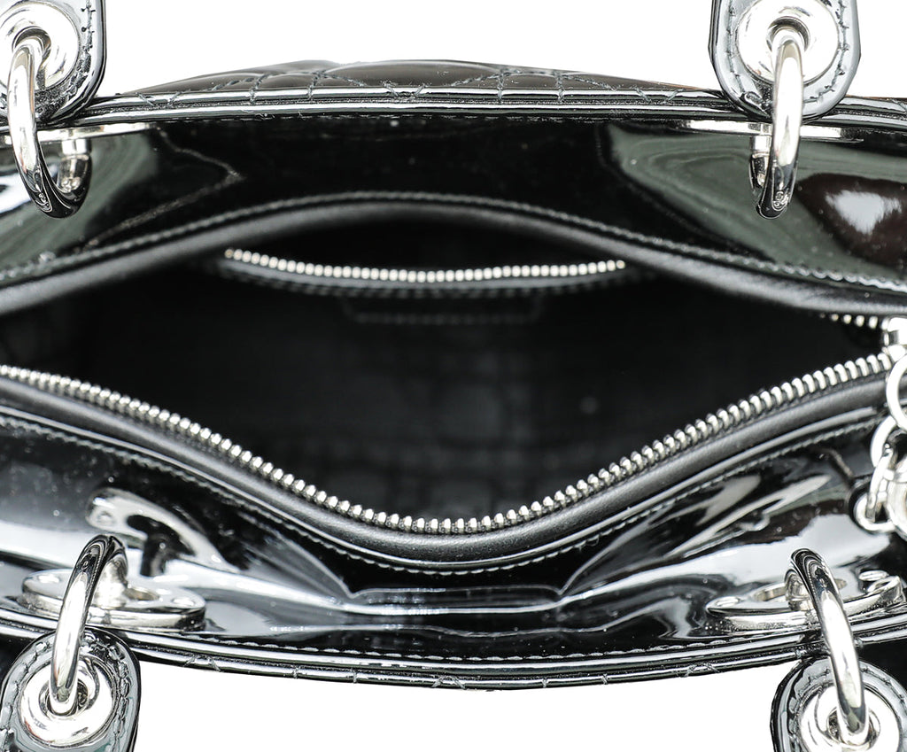 Christian Dior Black Lady Dior Medium Bag