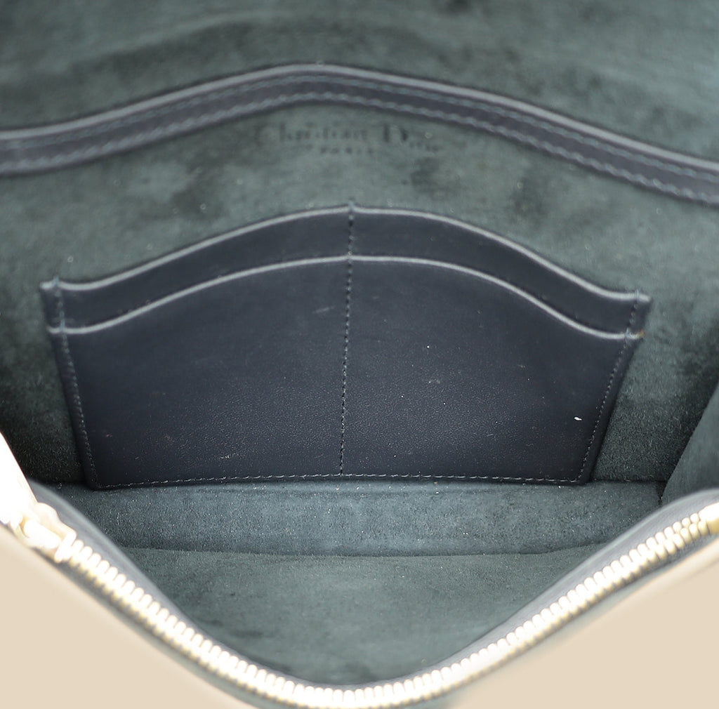Christian Dior Champagne 30 Montaigne Micro Cannage 2 In 1 Pouch