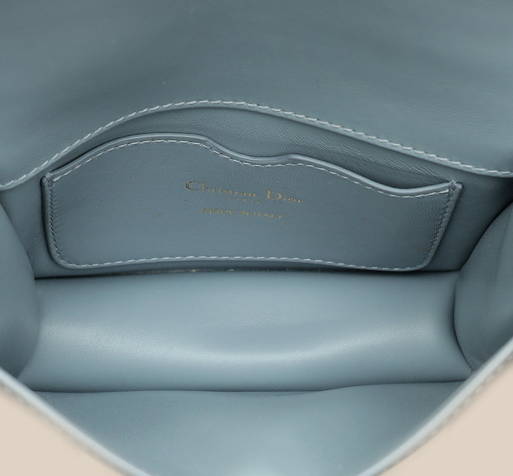 Christian Dior Bicolor Micro 30 Montaigne Flap Bag