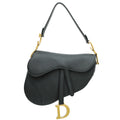Christian Dior Black Saddle Medium Bag