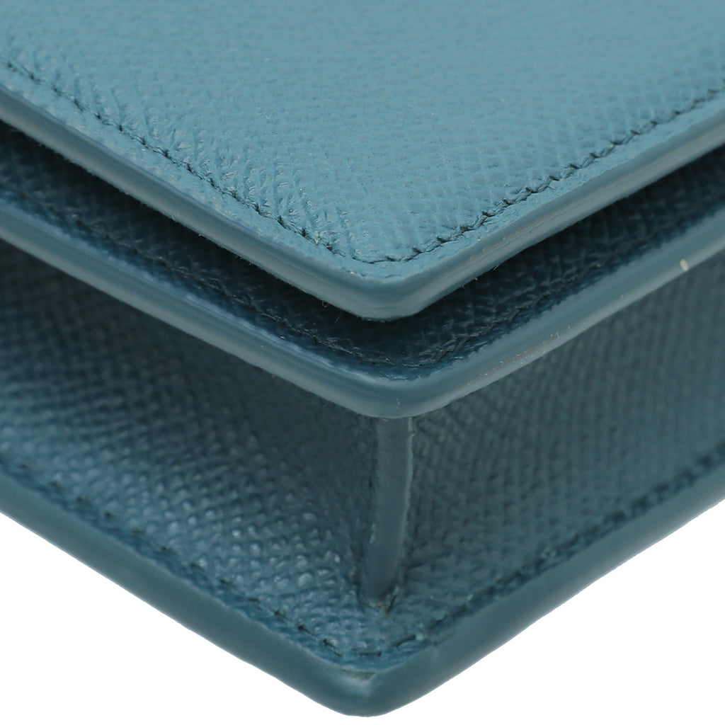 Christian Dior Turquoise 2-in-1 30 Montaigne Pouch
