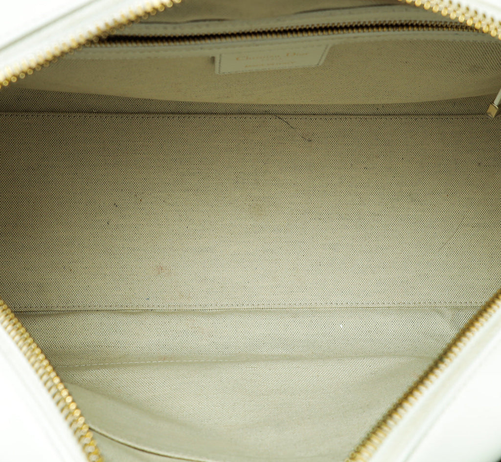 Christian Dior Bicolor Vibe Zip Bowling Medium Bag