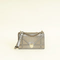 Christian Dior Metallic Olive Diorama Flap Shoulder Bag
