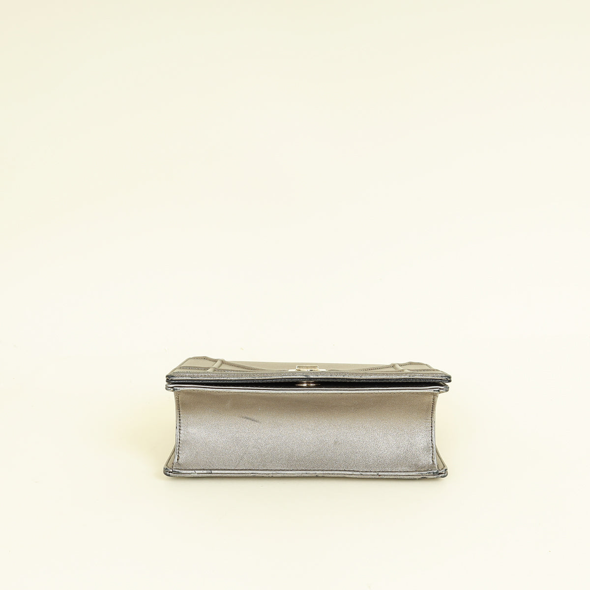 Christian Dior Metallic Olive Diorama Flap Shoulder Bag