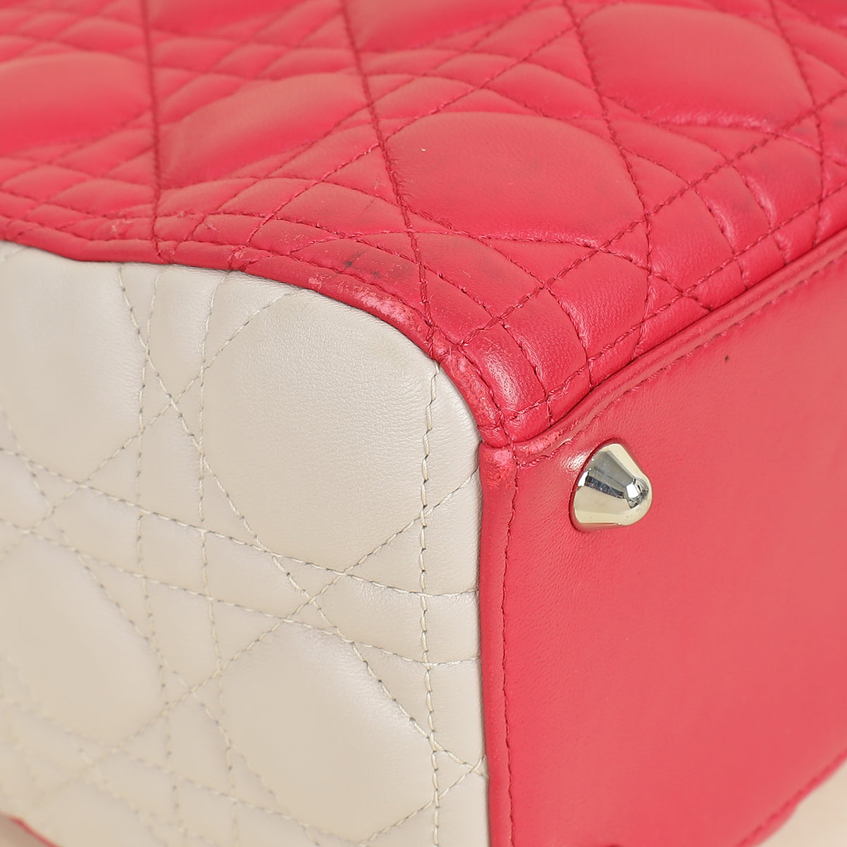 Christian Dior Bicolor Lady Dior Large Bag
