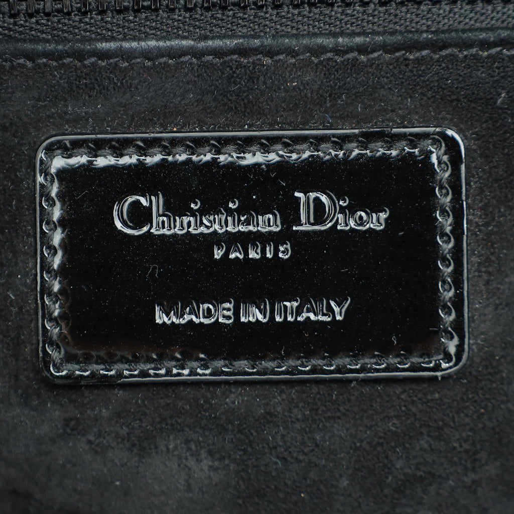 Christian Dior So Black Ultra Glossy Lady Dior Small Bag