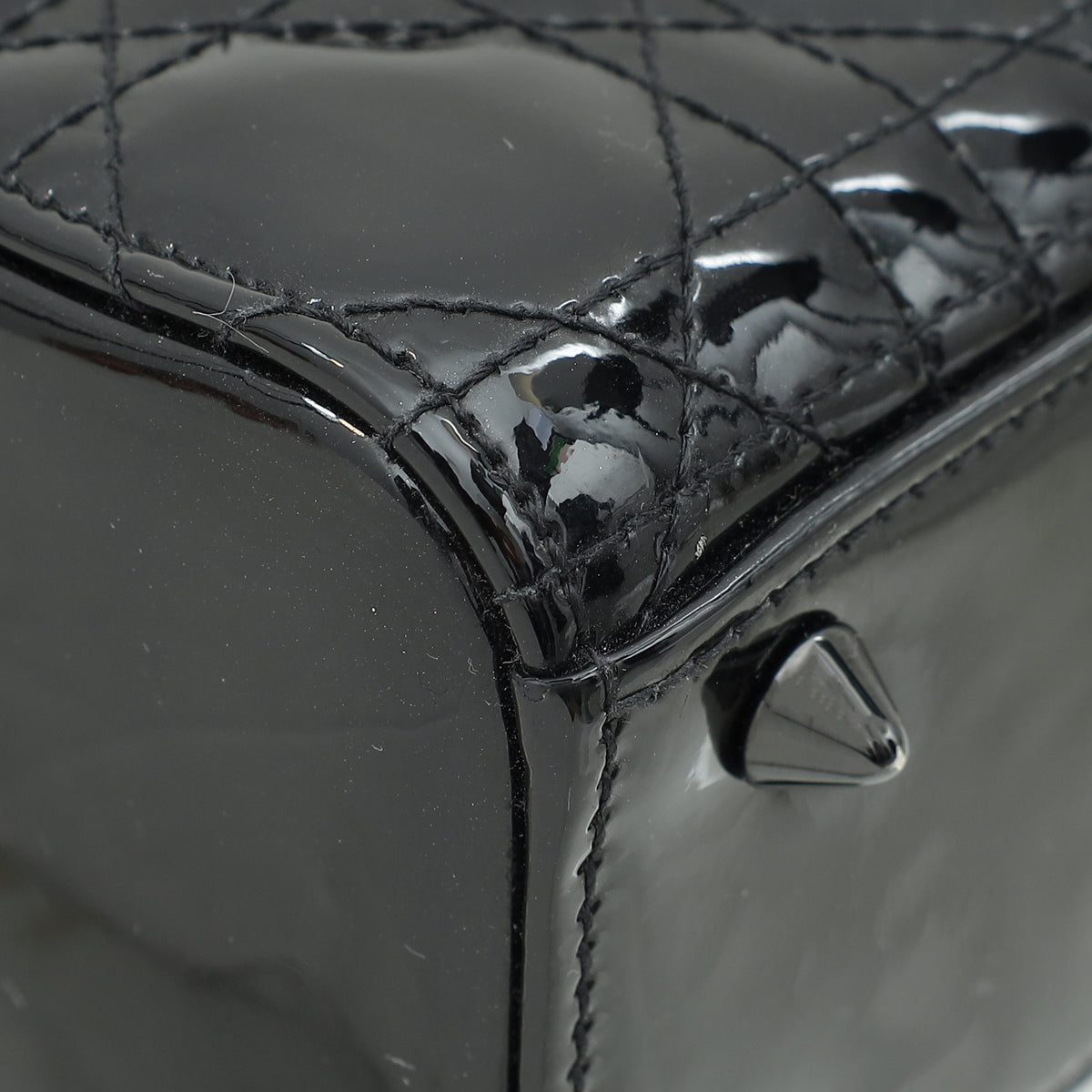 Christian Dior So Black Ultra Glossy Lady Dior Small Bag