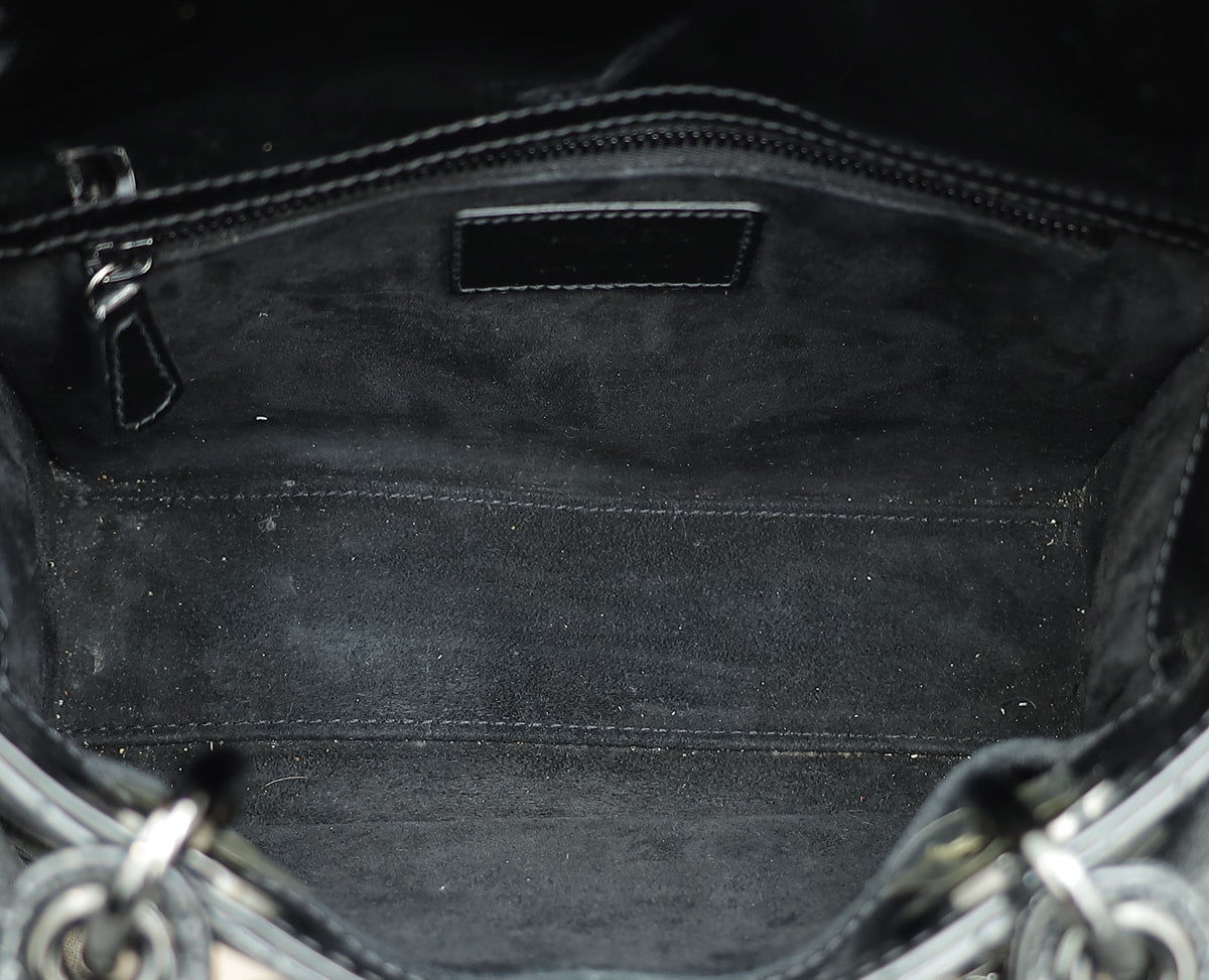 Christian Dior So Black Ultra Glossy Lady Dior Small Bag