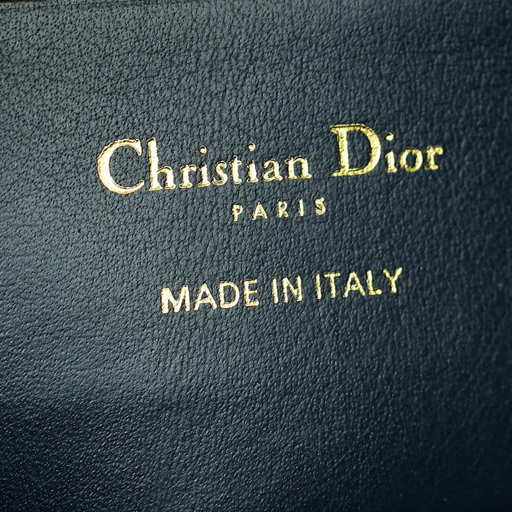 Christian Dior Navy Blue Oblique 30 Montaigne Medium Pouch