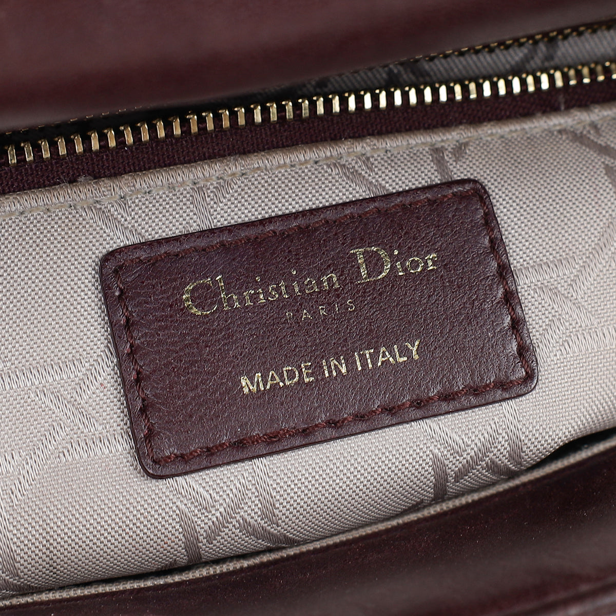 Christian Dior Aubergine My ABCDior Lady Dior Small Bag