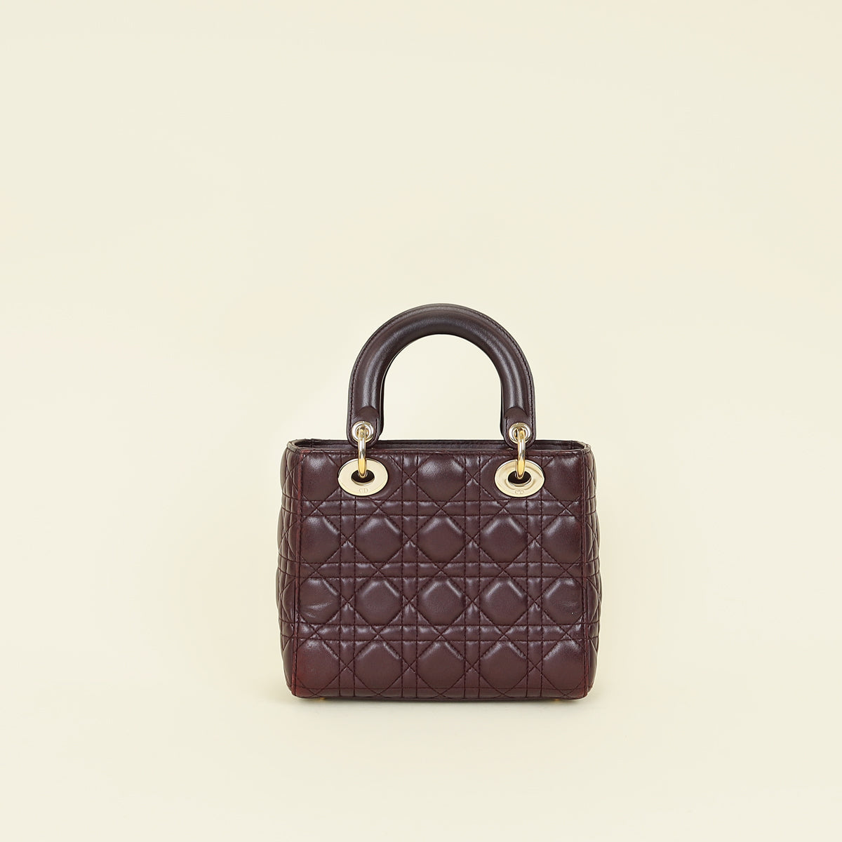 Christian Dior Aubergine My ABCDior Lady Dior Small Bag