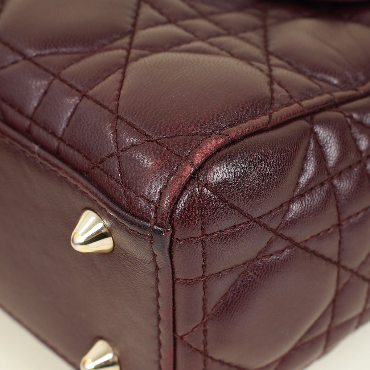 Christian Dior Aubergine My ABCDior Lady Dior Small Bag