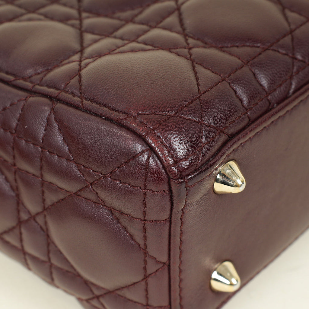 Christian Dior Aubergine My ABCDior Lady Dior Small Bag