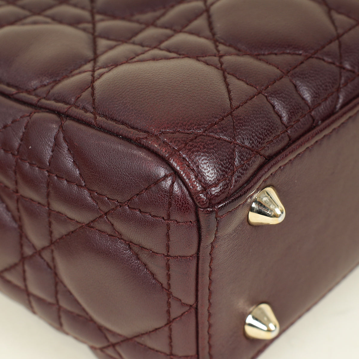 Christian Dior Aubergine My ABCDior Lady Dior Small Bag
