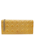 Christian Dior Beige Lady Dior Convertible Chain Clutch Bag