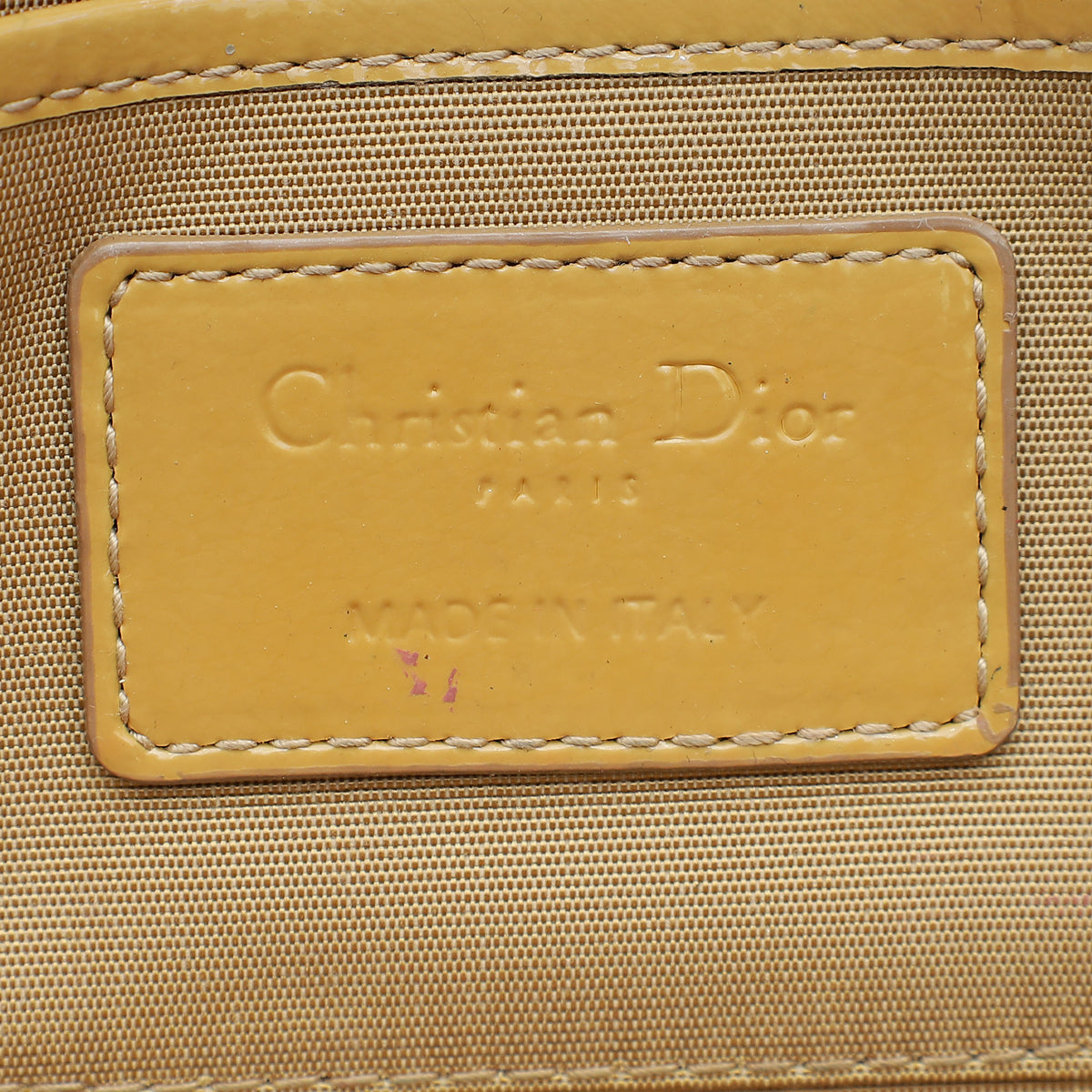 Christian Dior Beige Lady Dior Convertible Chain Clutch Bag