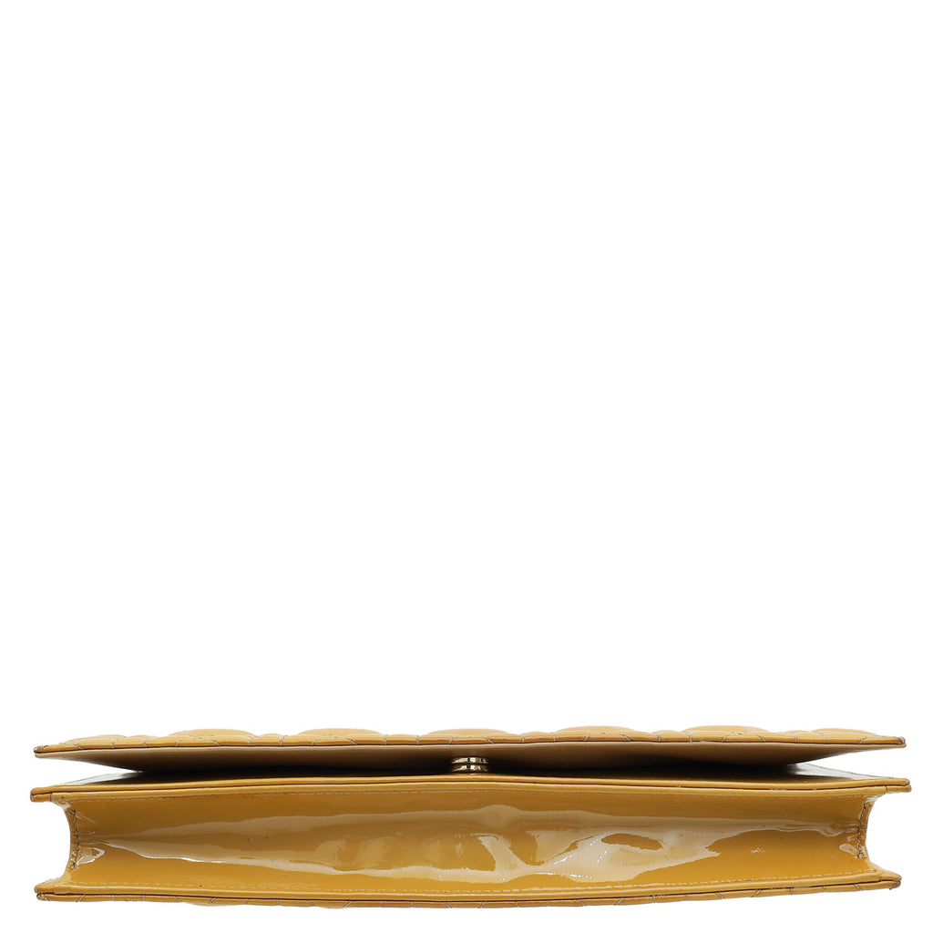 Christian Dior Beige Lady Dior Convertible Chain Clutch Bag