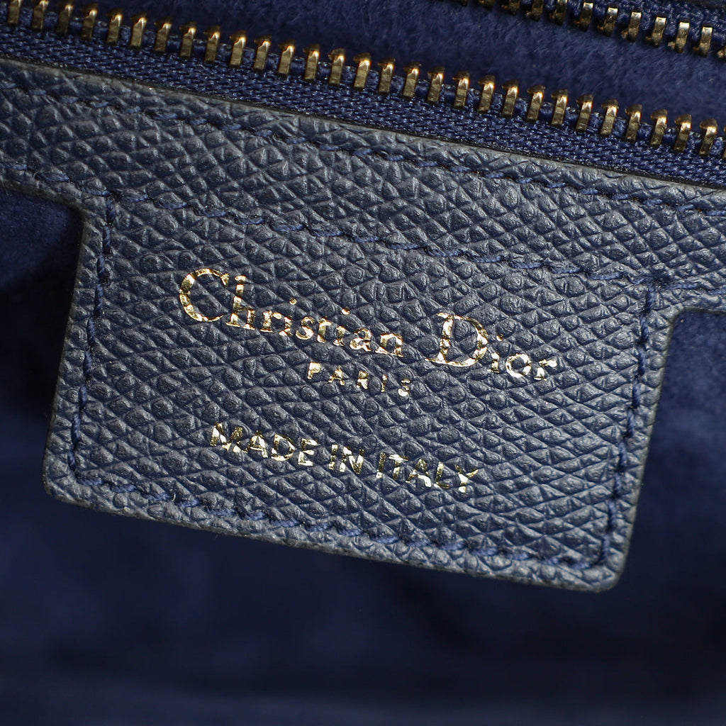 Christian Dior Navy Saddle Medium Bag