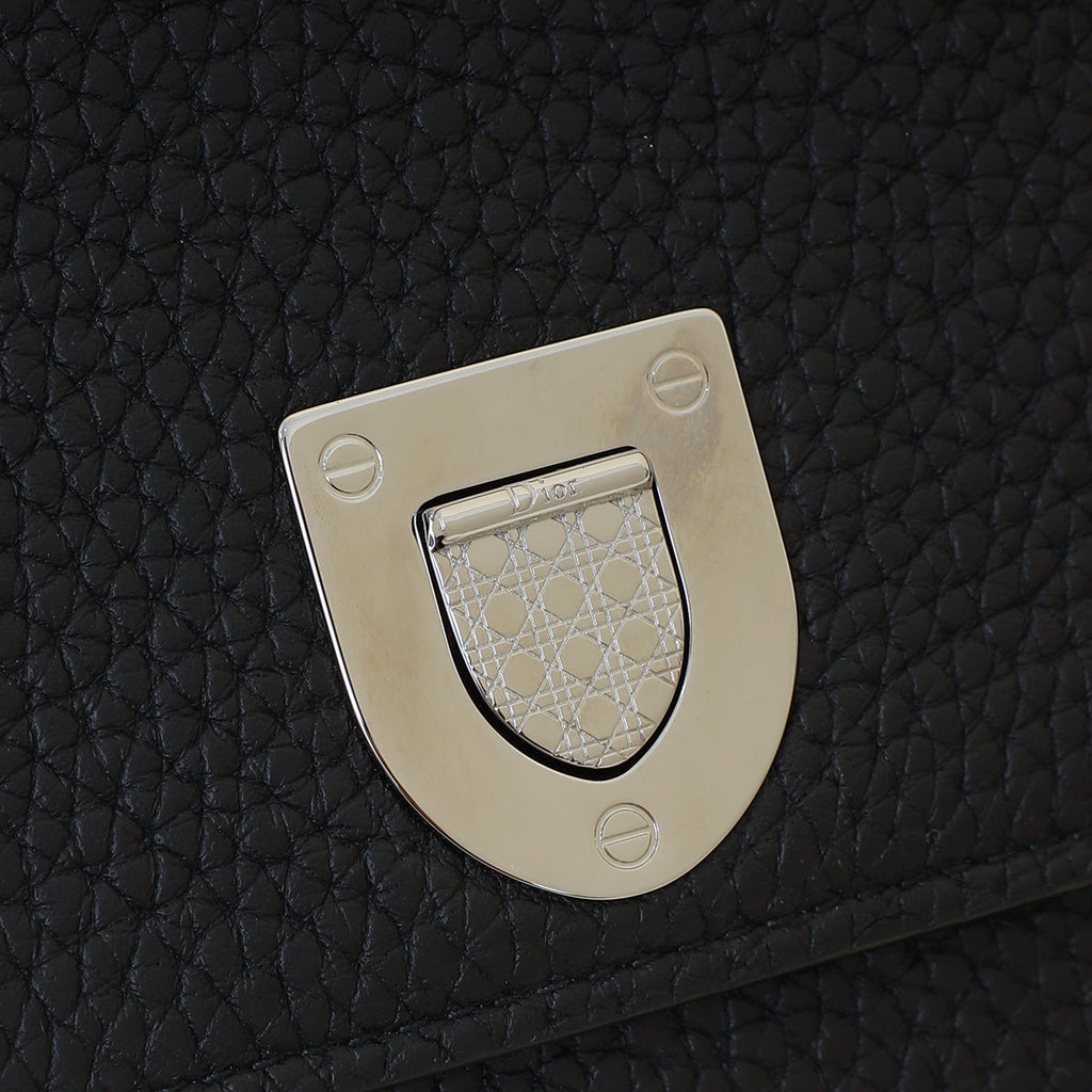 Christian Dior Black Diorever Wallet On Chain