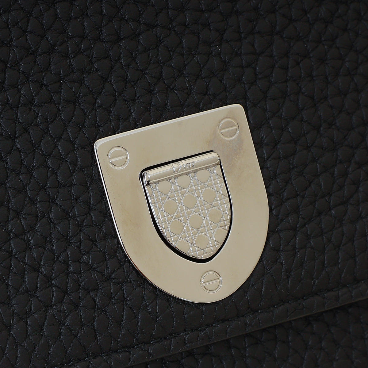 Christian Dior Black Diorever Wallet On Chain
