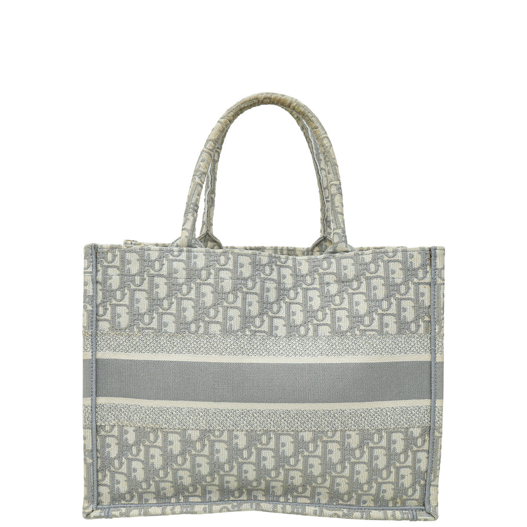 Christian Dior Grey Book Tote Medium Bag